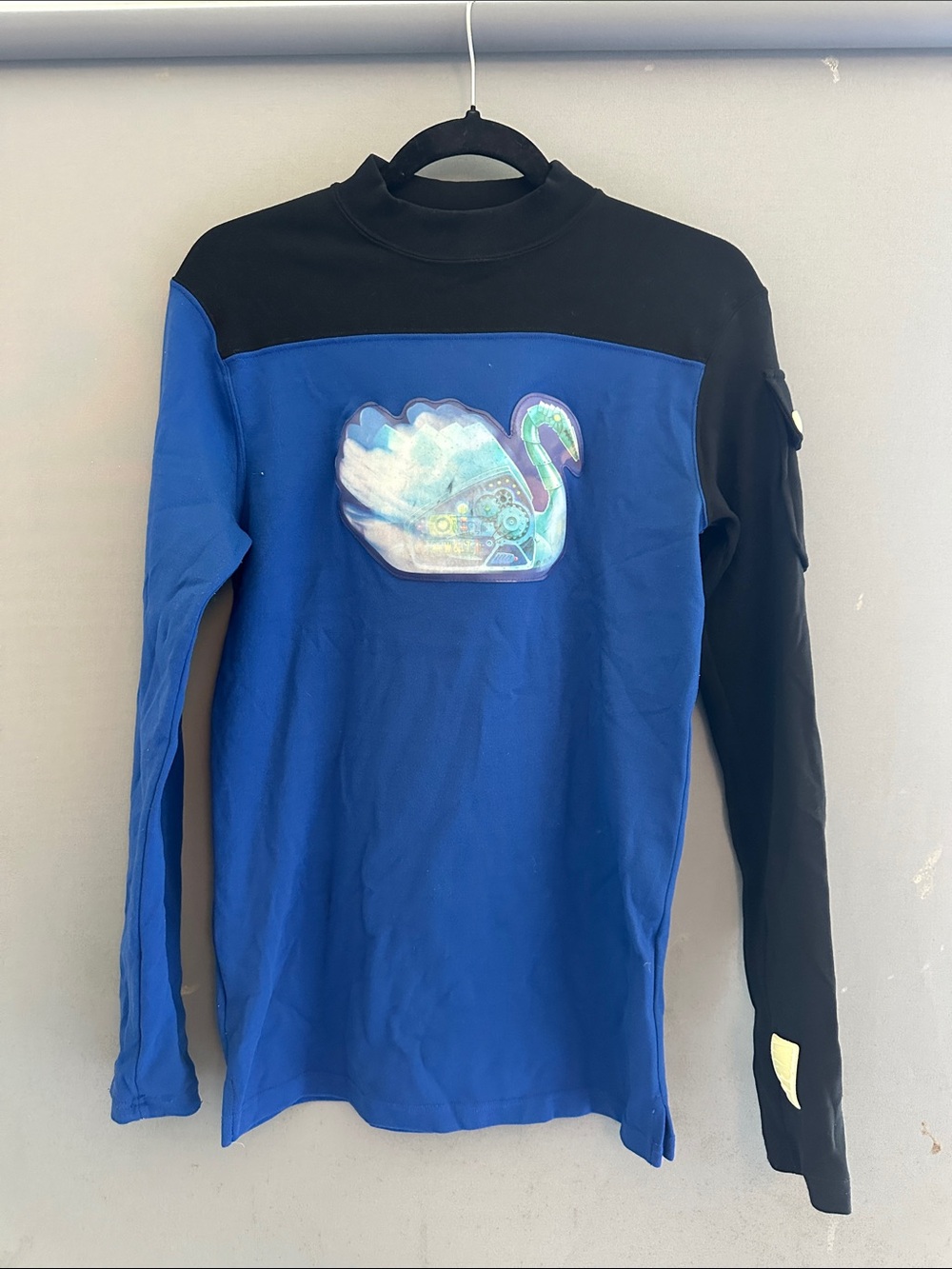 Vintage 1996 W&LT Blue and Black Wild and Lethal Trash Long-Sleeve Tee
